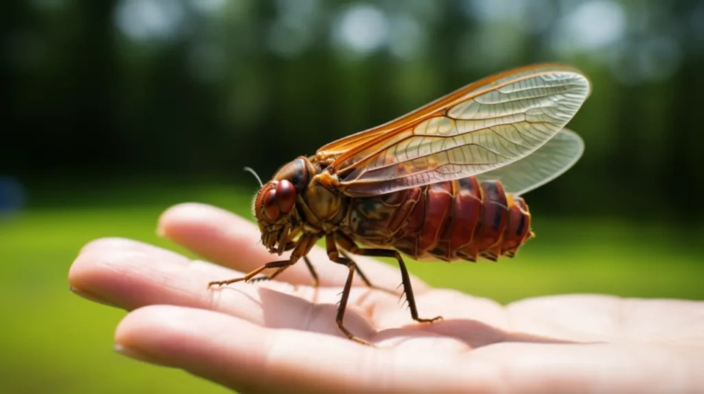 spiritual meaning of cicada landing on you