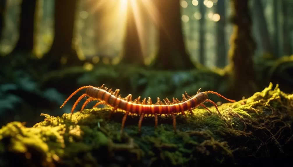 centipedes symbolize spiritual development