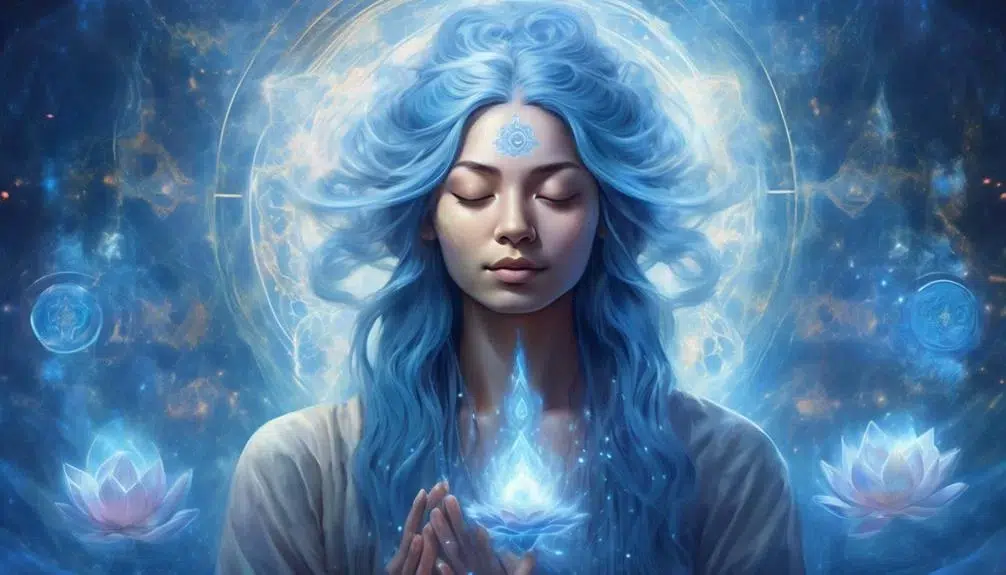 symbolism of blue hair