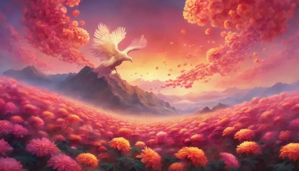 phoenix rising from ashes