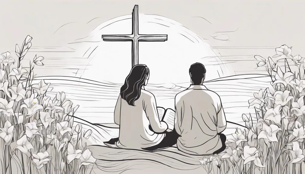 easter celebration with biblical reading