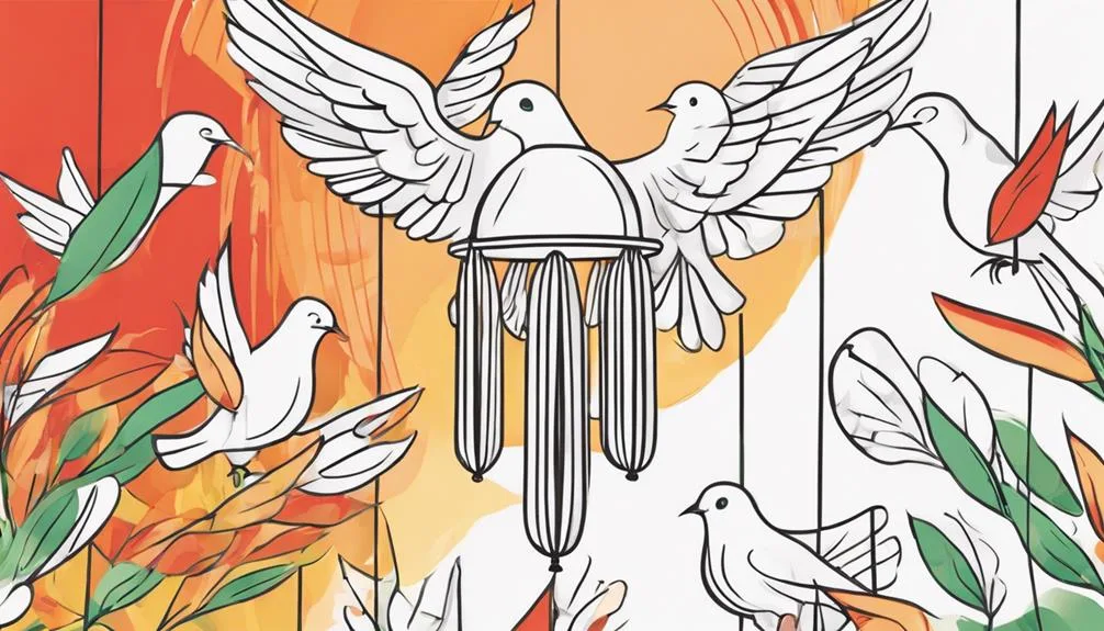 crafting wind chimes together