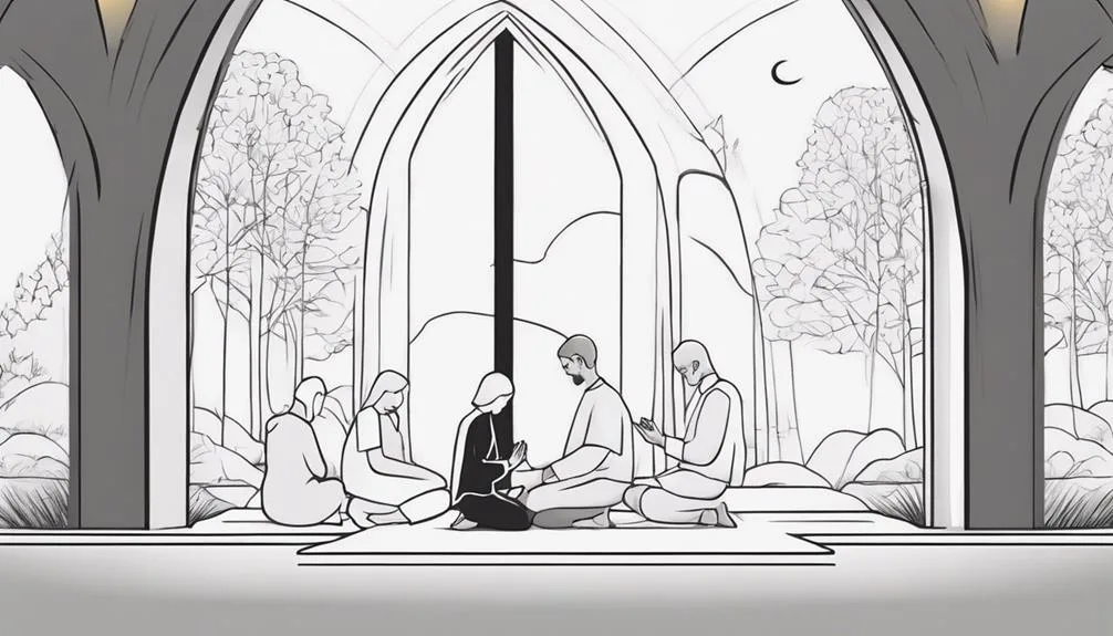 engaging in spiritual activities