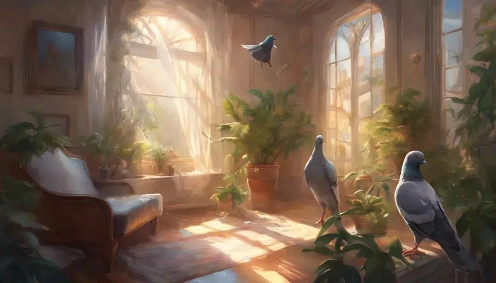 pigeon symbolism and omens
