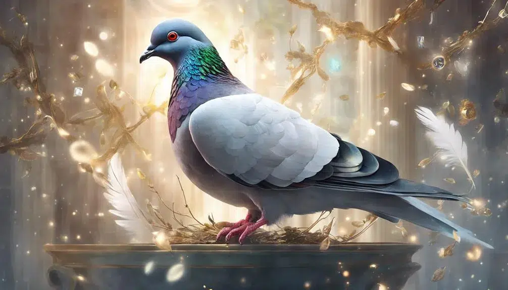 pigeon symbolizes spiritual guidance