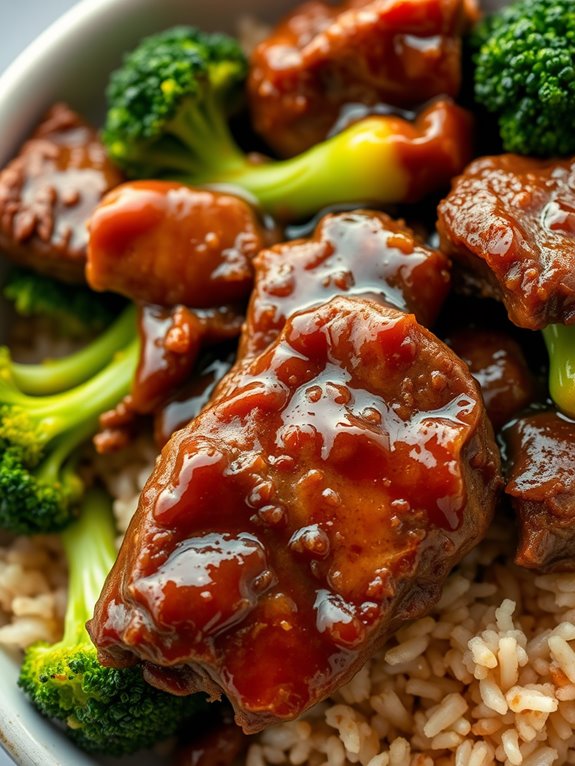 beef and broccoli dish