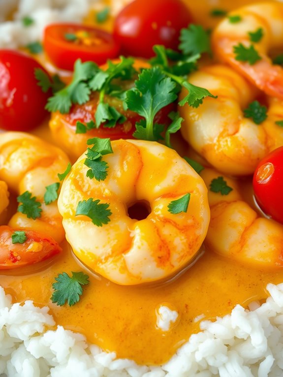 coconut curry shrimp dish