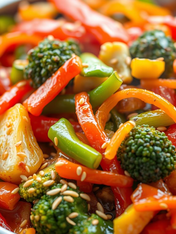 colorful vegetable stir fry