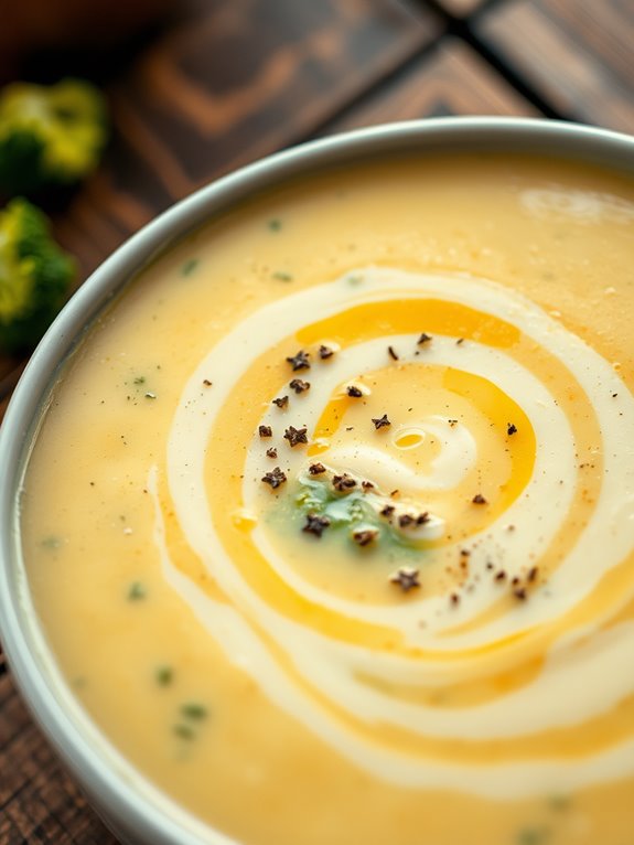 creamy broccoli cheese soup