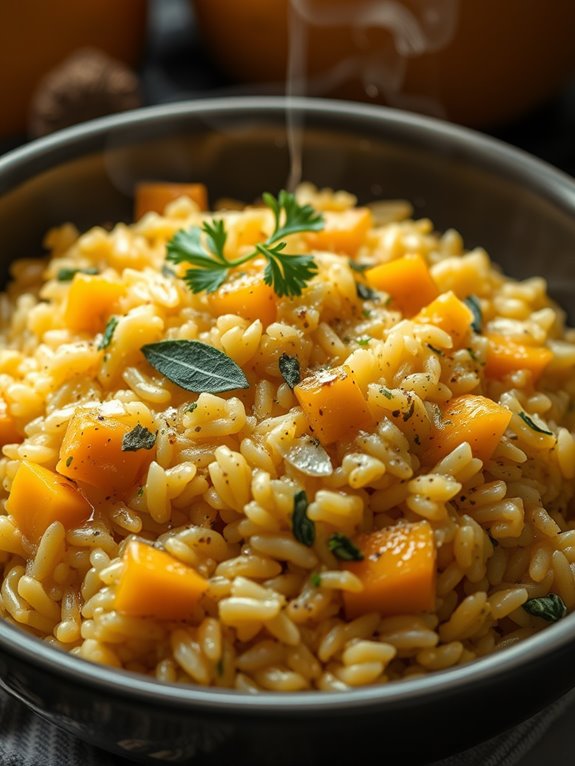 creamy butternut squash risotto