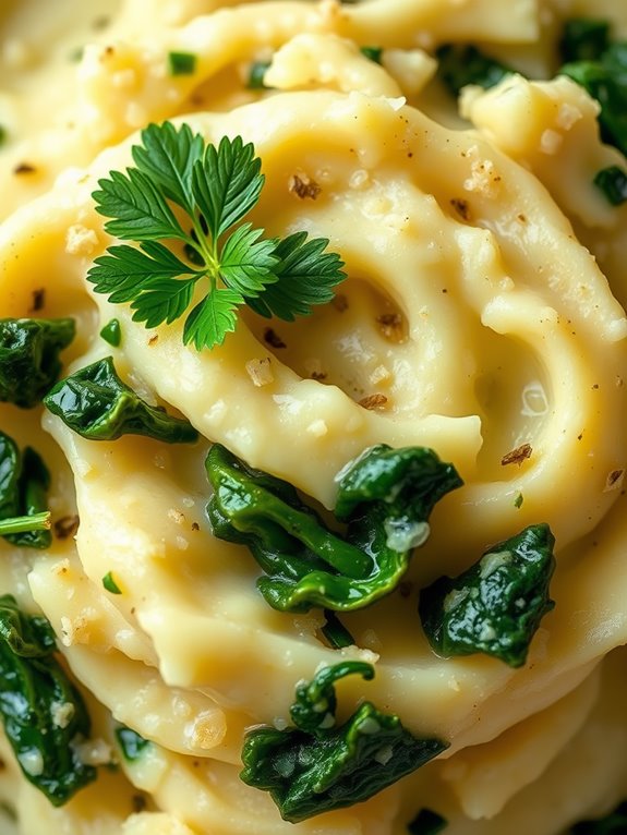 creamy garlic potato dish