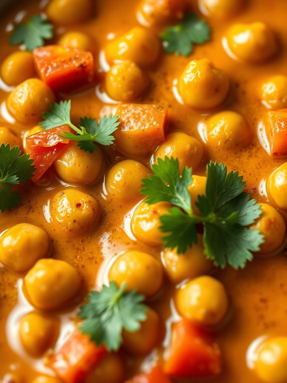 flavorful chickpea curry dish