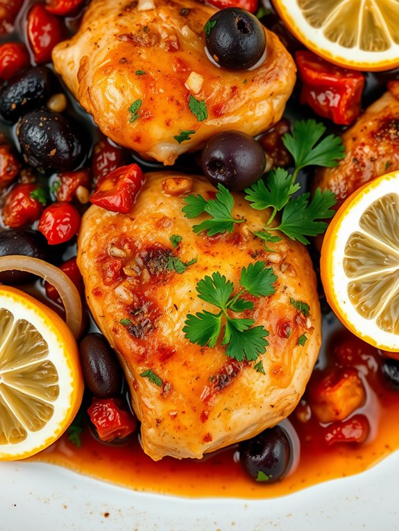 flavorful mediterranean chicken dish