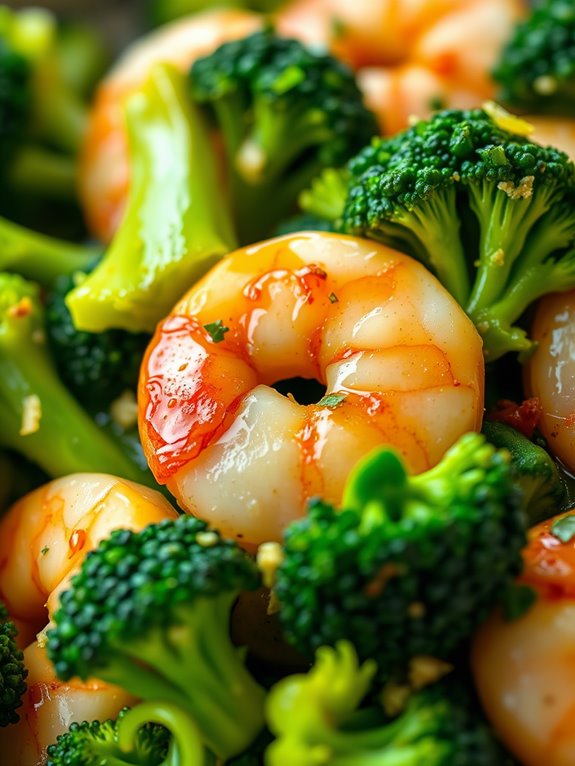 garlic lemon shrimp broccoli