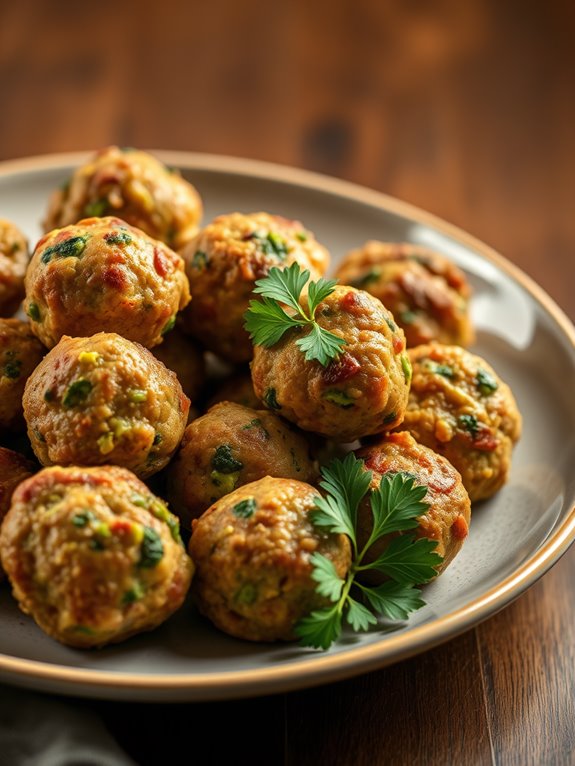 healthy broccoli turkey meatballs
