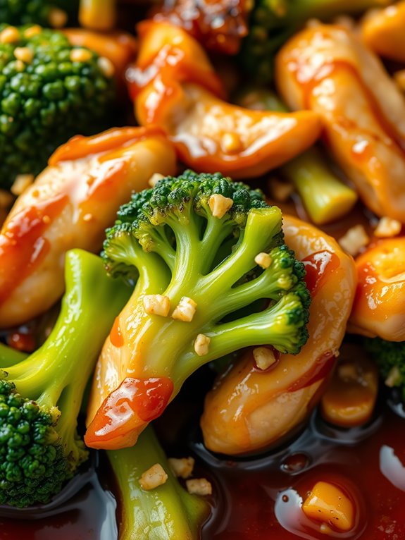 healthy chicken and broccoli
