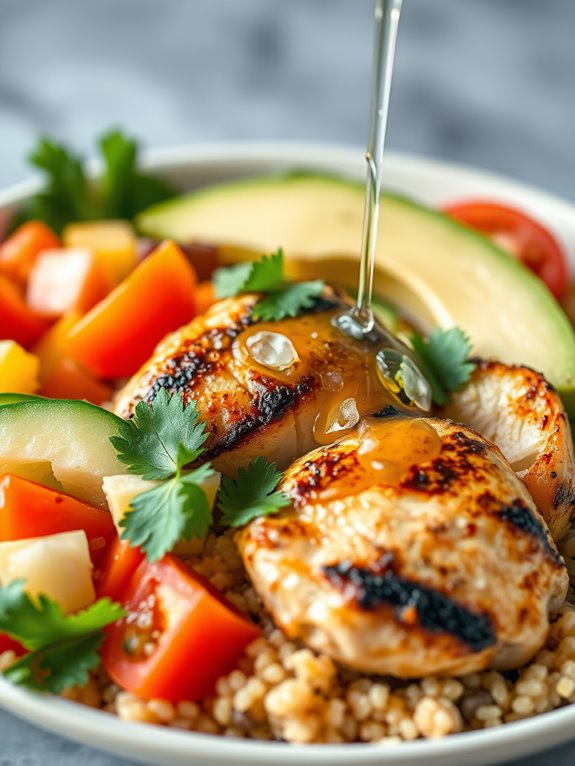 healthy grilled chicken meal