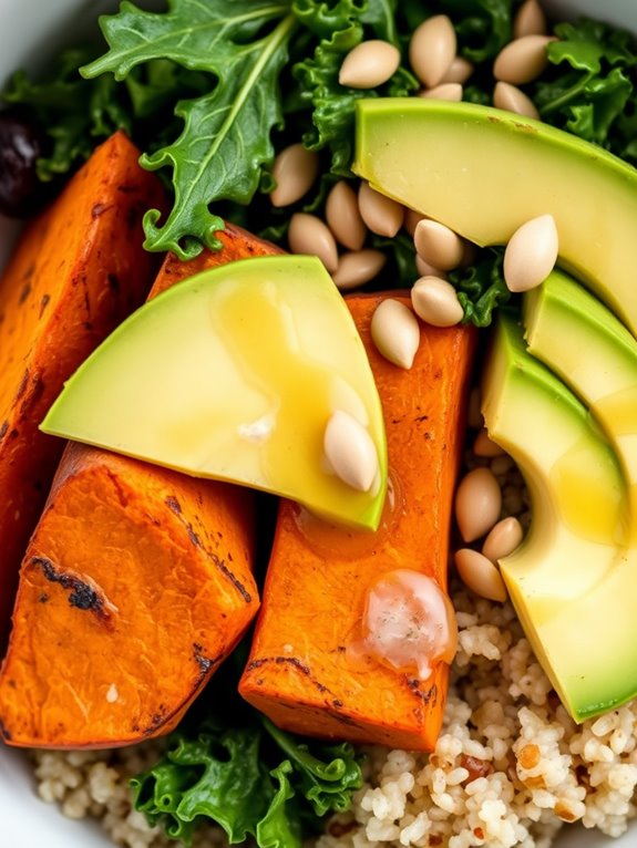 healthy sweet potato kale