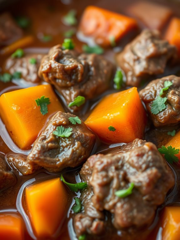 hearty beef sweet potato stew