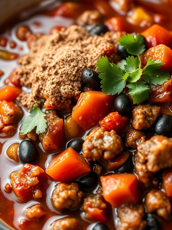 low carb spicy beef chili