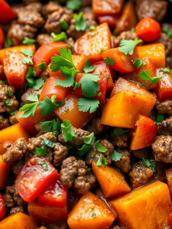savory beef sweet potato dish