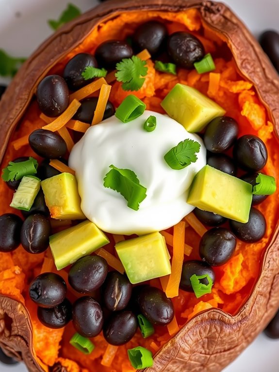 savory stuffed sweet potatoes