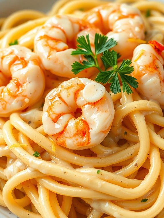 shrimp in creamy sauce