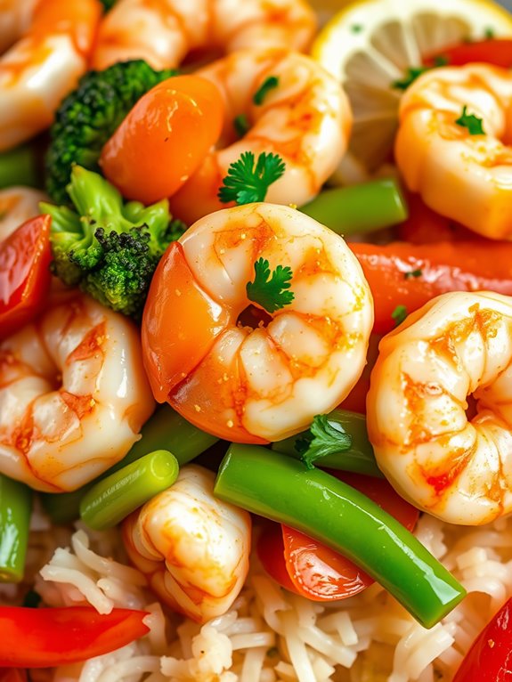 shrimp stir fry with garlic