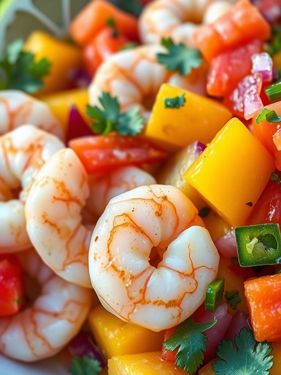 shrimp with mango salsa