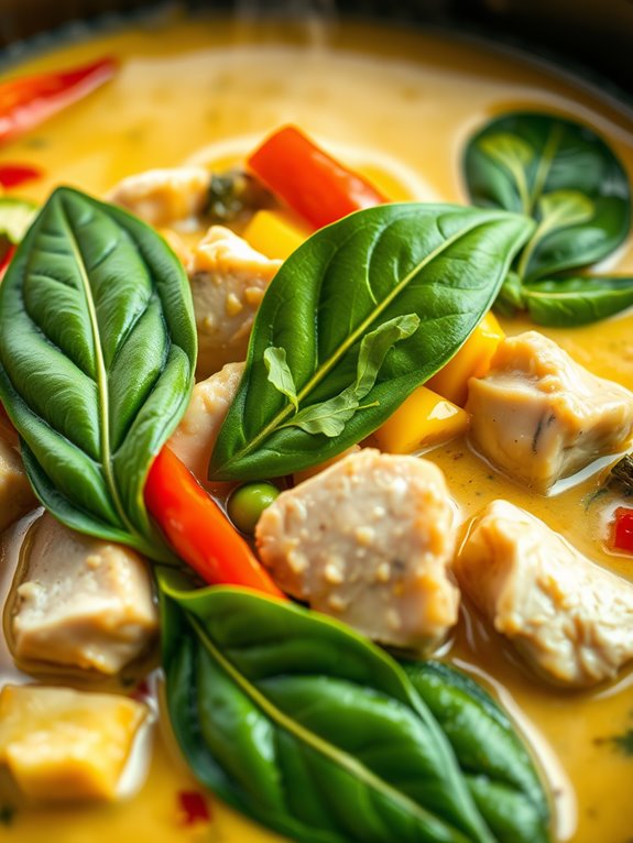 spicy coconut curry dish