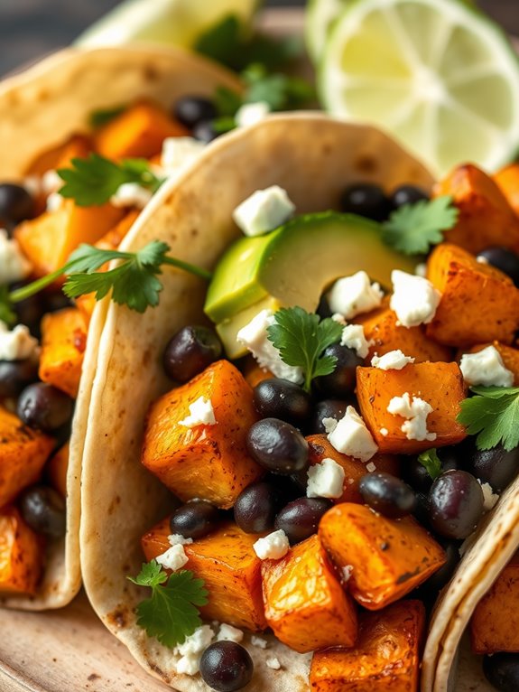 sweet potato black bean tacos