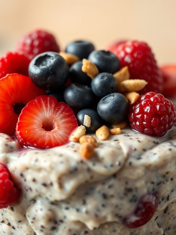 berry infused oat mixture