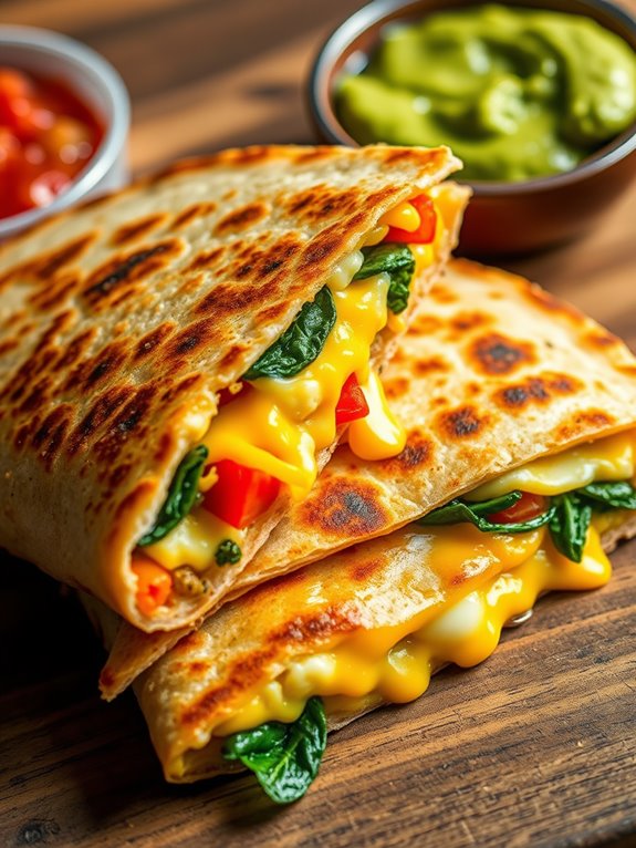cheesy breakfast quesadilla recipe