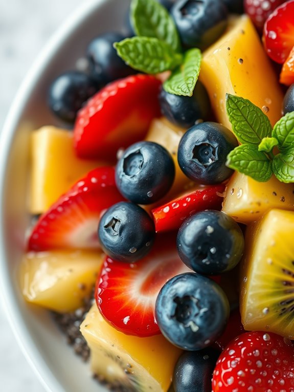 chia seeds enhance fruit salad
