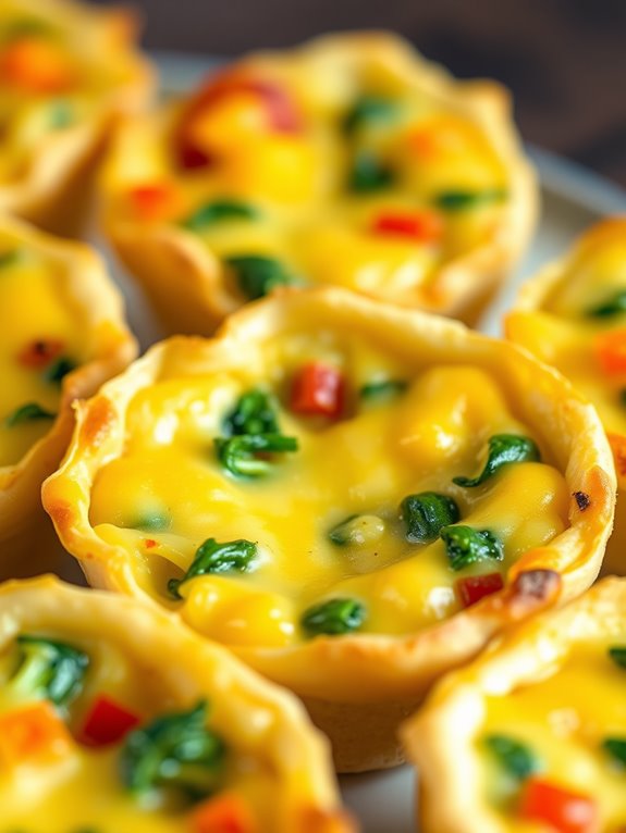 delicious bite sized quiches