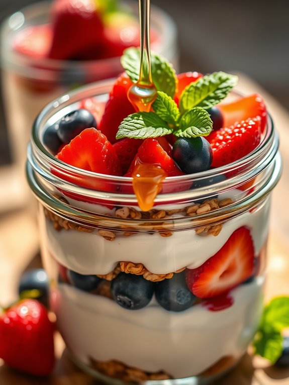 delicious greek yogurt parfaits