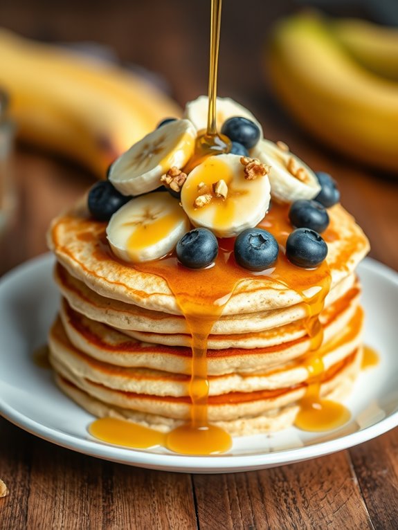 delicious homemade banana pancakes