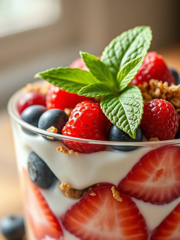 delicious layered yogurt dessert