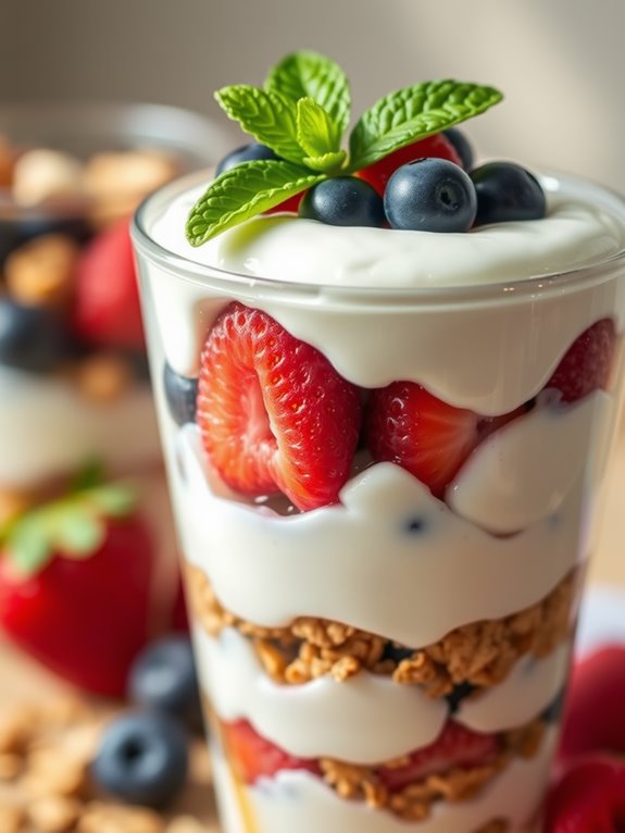delicious layered yogurt dessert