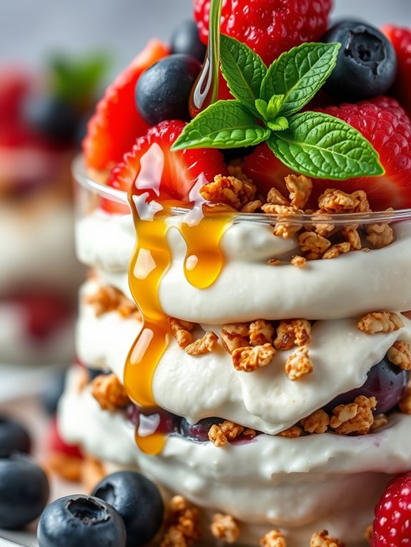 delicious layered yogurt parfait