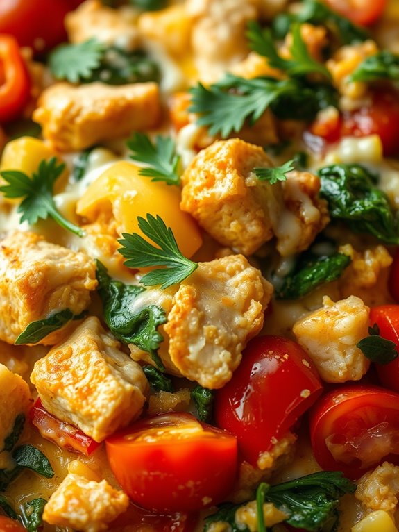 eggs with vegetables mixed