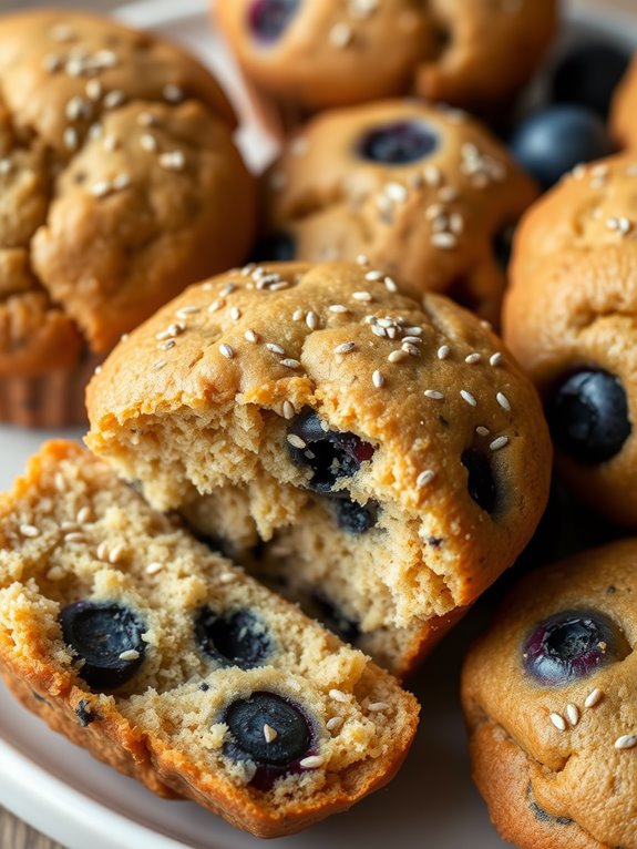 healthy chia seed muffins