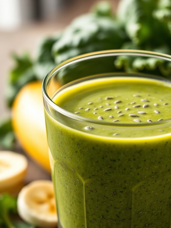 healthy chicken kale blend