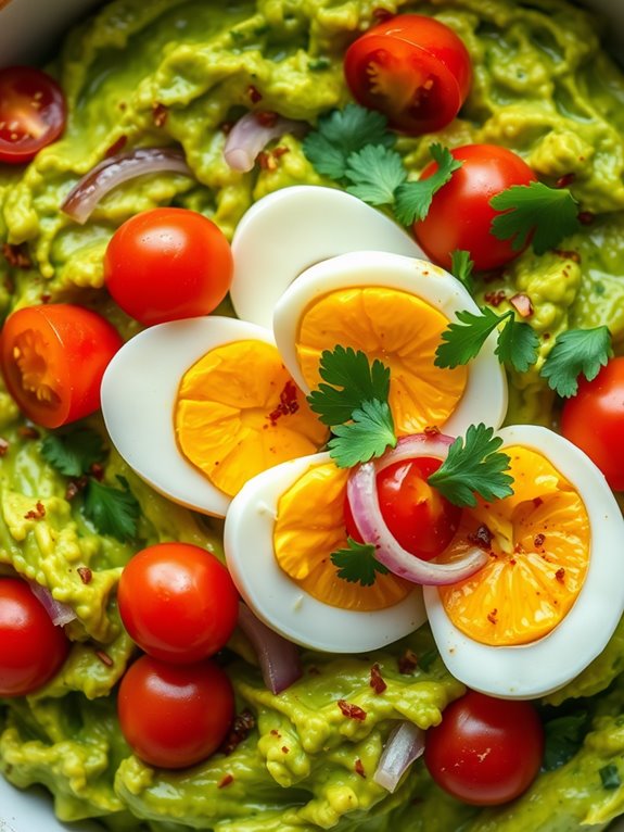 healthy egg avocado bowl