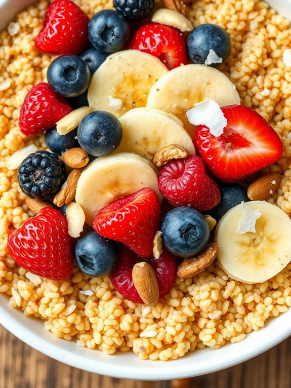 healthy quinoa breakfast bowl