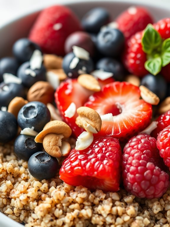 healthy quinoa breakfast bowl