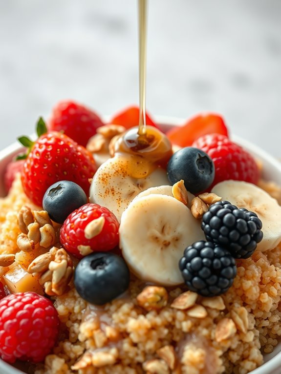 healthy quinoa breakfast bowl