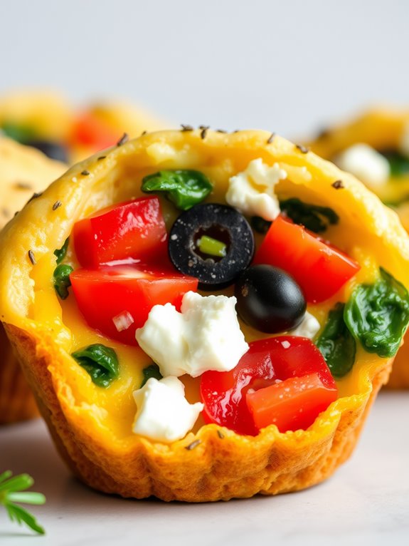 mediterranean inspired egg muffins