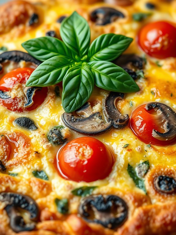 mushroom tomato egg dish