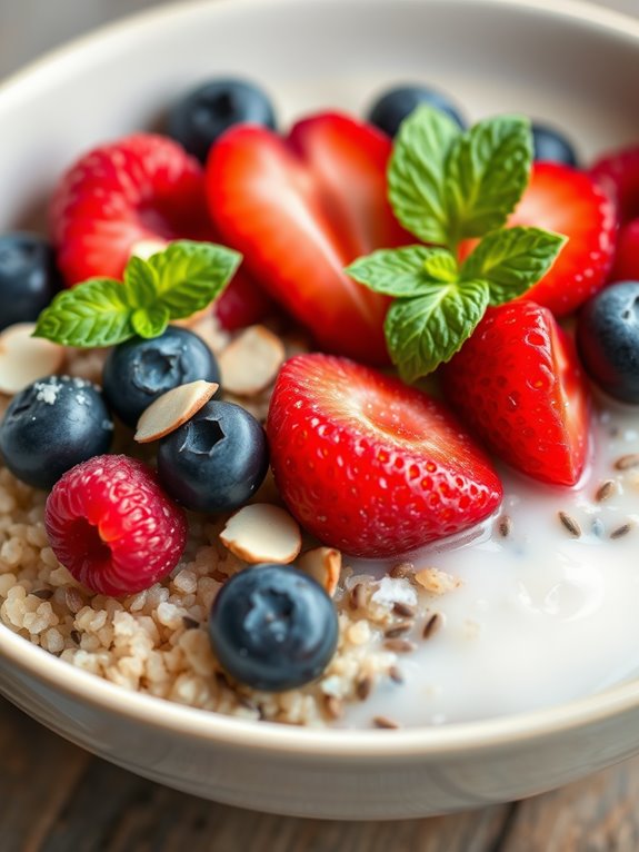 nutritious quinoa breakfast bowl